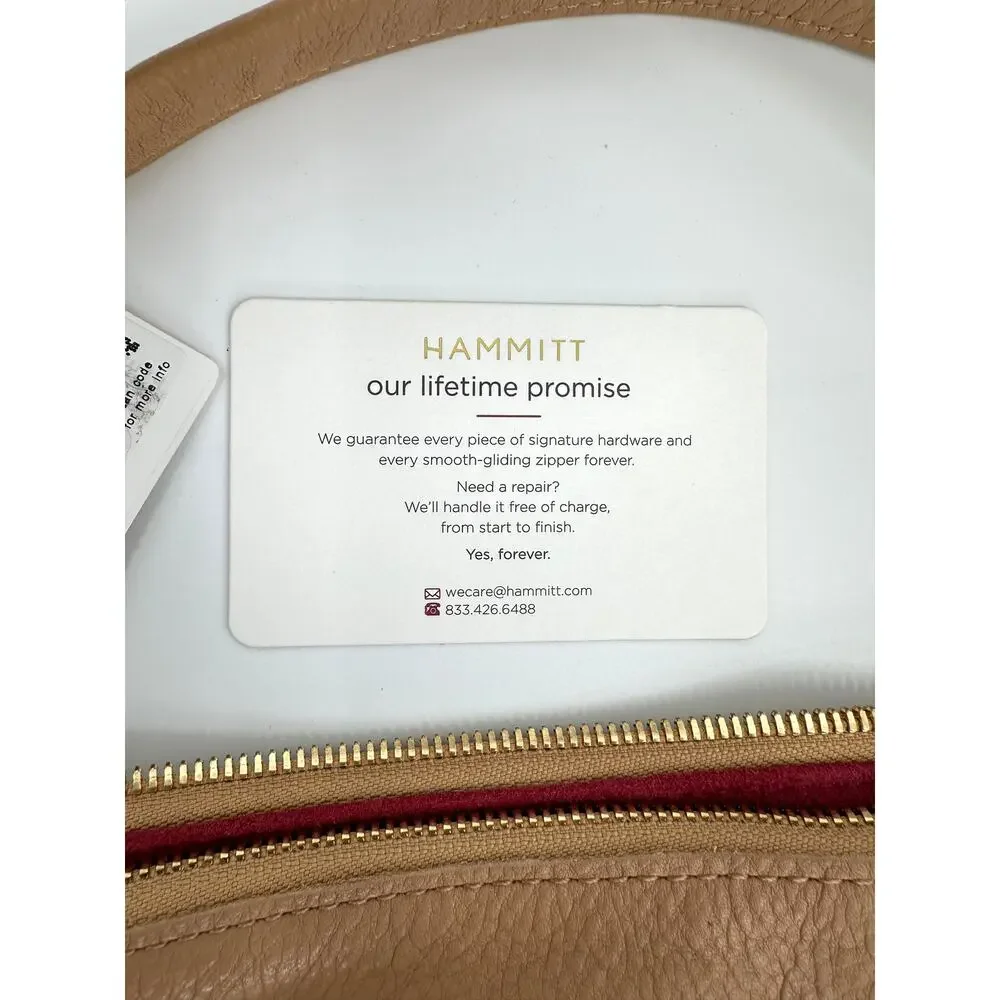 Hammitt Daniel Large Tan Toast Leather Studded Tote Brushed Gold Hardware NWT
